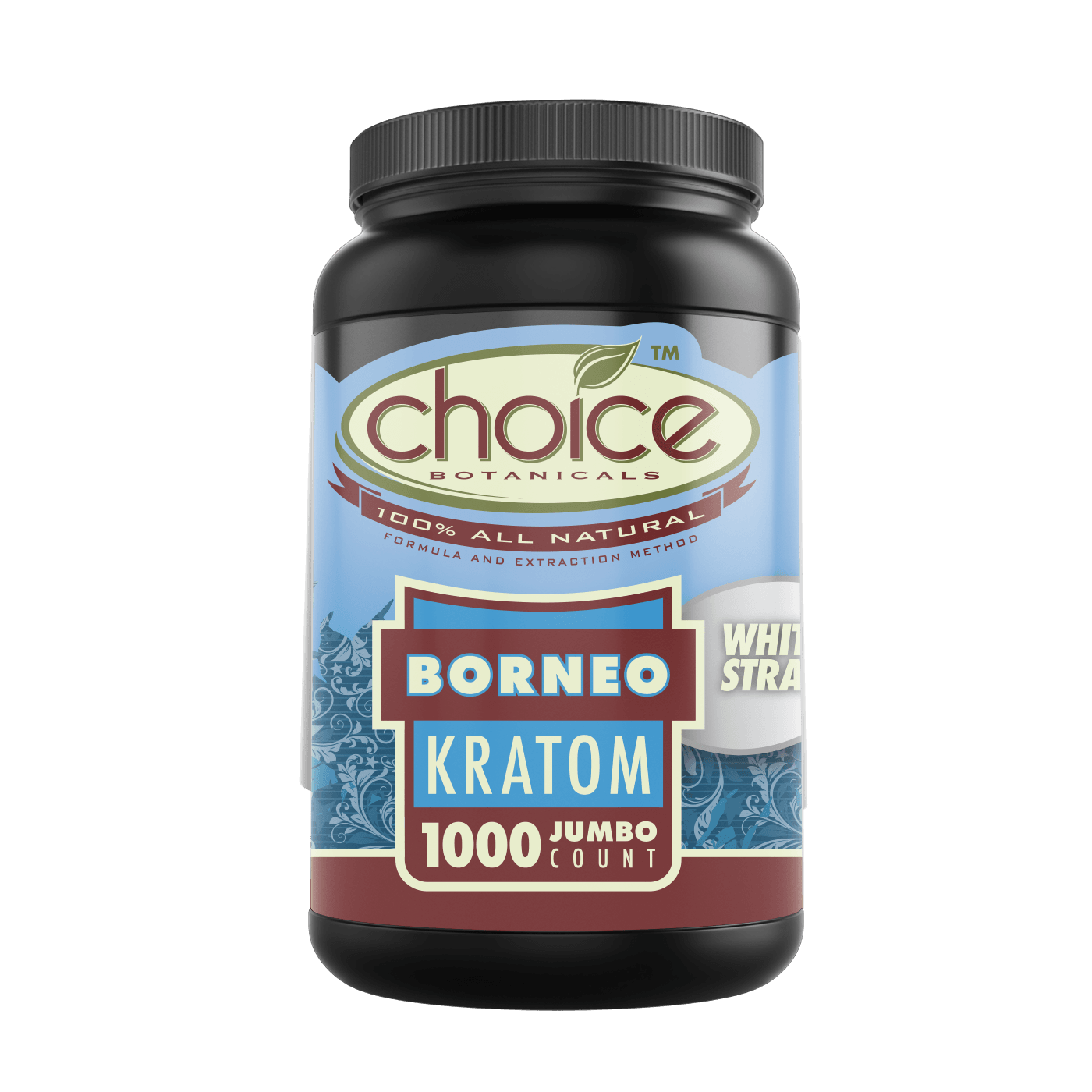 White Borneo Jumbo Kratom Capsules - My Store