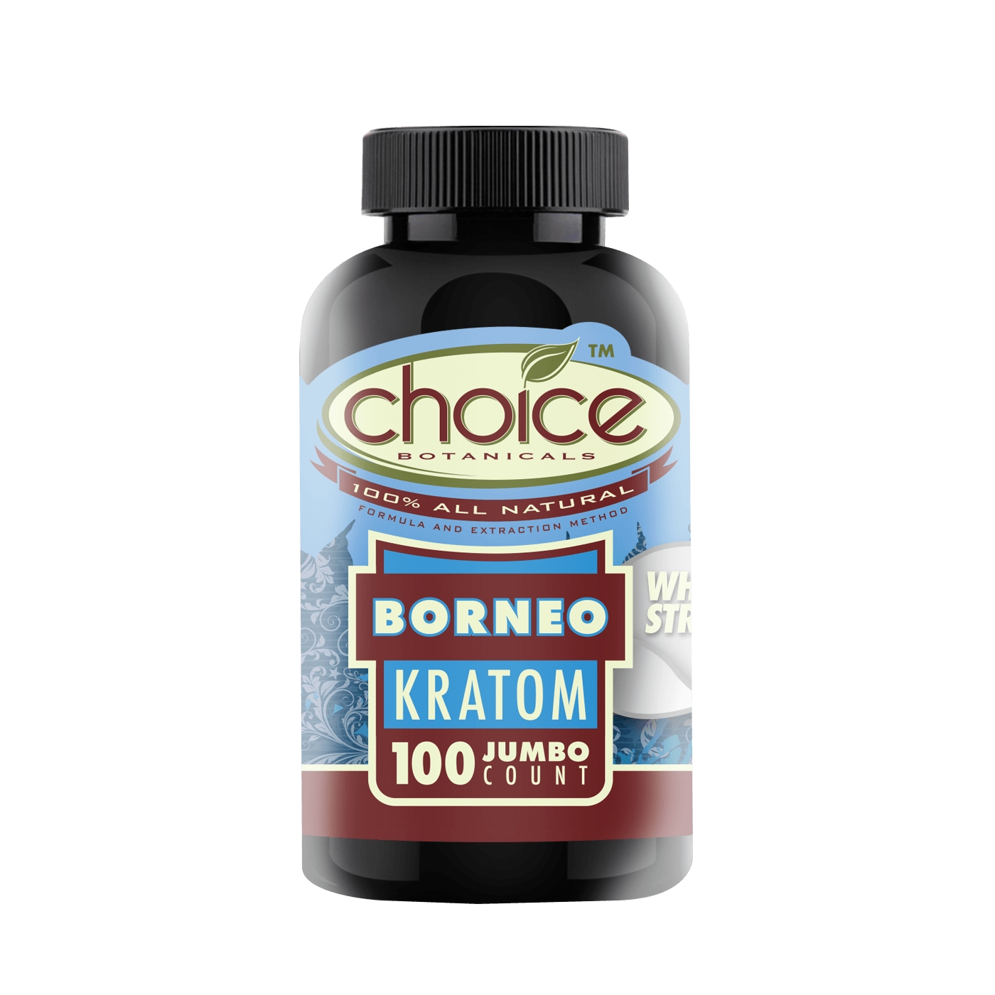 White Borneo Jumbo Kratom Capsules - My Store